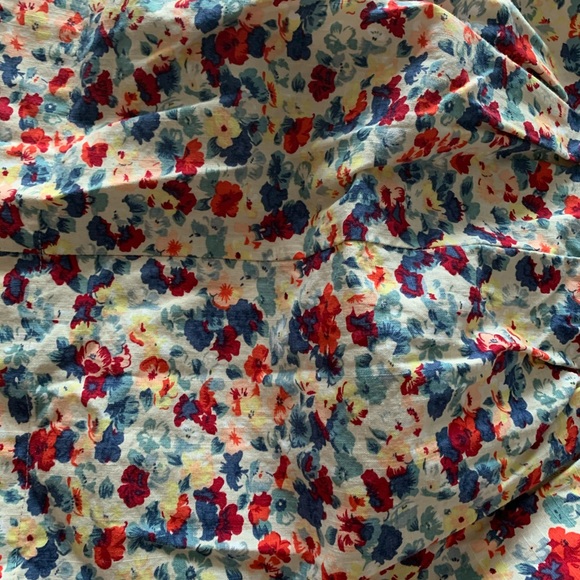 Topshop Floral Watercolour Paperbag Skirt Size 2 - Picture 3 of 7